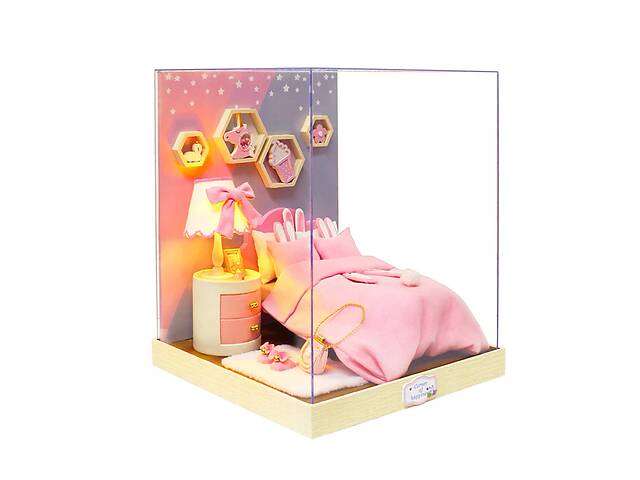 Кукольный дом конструктор DIY Cute Room BT-028 Спальня 3D Румбокс 23*23*27,5 см (7265-65644)