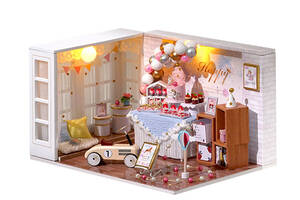 Кукольный дом конструктор DIY Cute Room QT-010-B Happy Birthday