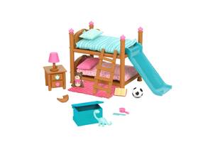 Li`l Woodzeez Игровой набор - Двухъярусная кровать для детской комнаты