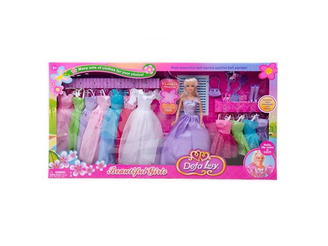 Детская кукла 8027 с набором одежды (Фиолетовая)