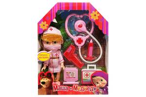 Лялька за мотивами мультфільму 'Маша і Ведмідь' MS-102(Blue) (Рожевий)