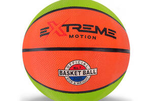М'яч баскетбольний Extreme Motion BB1485 № 7, 520 грам (Зелено-коричневий)