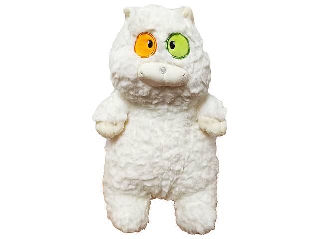 М'яка іграшка 'Товстий кіт' K15214, 40 см (Білий)