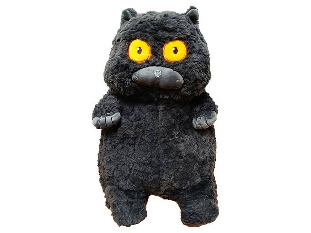 М'яка іграшка 'Товстий кіт' K15214, 40 см (Сірий)