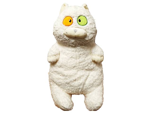 М'яка іграшка 'Товстий кіт' K15215, 60 см (Білий)