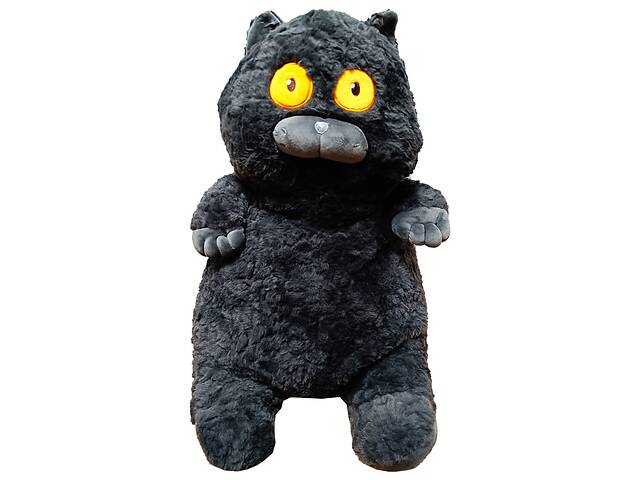 М'яка іграшка 'Товстий кіт' K15215, 60 см (Чорний)