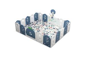 Манеж BabyPlayPen 'Магической лес' встроенное баскетбольное кольцо 205*246*62 Синий