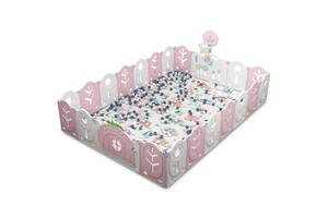 Манеж BabyPlayPen 'Магической лес' встроенное баскетбольное кольцо 205*285*62 см Розовый