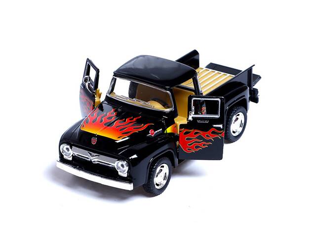 Машинка металева інерційна Pickup FORD F-100 (1956) Kinsmart KT5385FW 1:38 (Чорний)