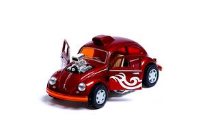 Машинка металева інерційна Volkswagen Beetle Custom Dragracer Kinsmart KT5405W 1:32 (Червоний)