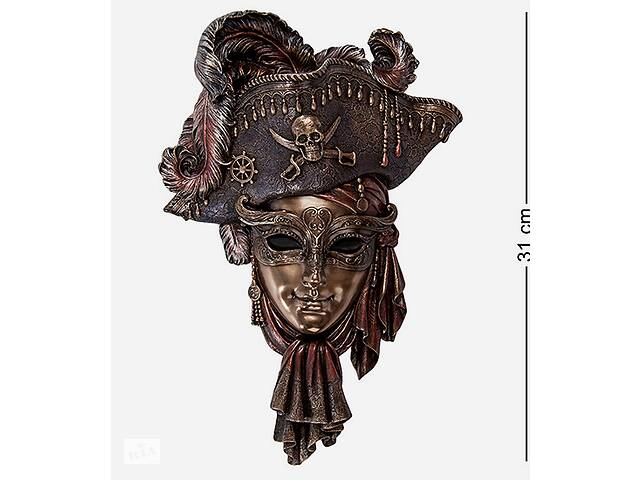 Маска панно на стену Veronese Венецианская маска Пират 31 см в подарочной коробке 1902257 Купи уже сегодня!