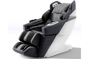 Массажное кресло AlphaSonic III White Black Серый