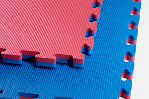 Мат-пазл (ласточкин хвіст) 4FIZJO Mat Puzzle EVA 100 x 100 x 2 cм 4FJ0167 Blue/Red Купи уже сегодня!