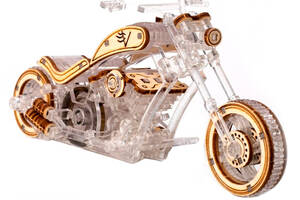 Механический 3D конструктор Veter Models Chopper-V1 Модель мотоцикла