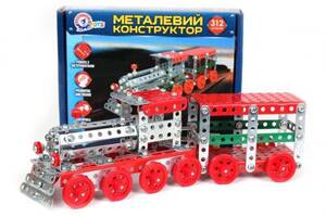 Металлический конструктор Поезд ТехноК, 312 деталей 4814