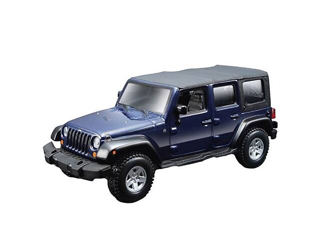 Модель машинки Jeep Wrangler Unlimited Rubicon Black 1:32 Bburago OL32867