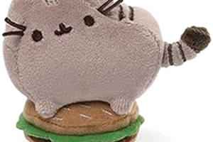 Мягкая игрушка 2Life Pusheen cat с гамбургером 8х7 см Серый (v-11489)
