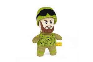 Мягкая игрушка KidsQo солдат ВСУ с бородой 25см KD704
