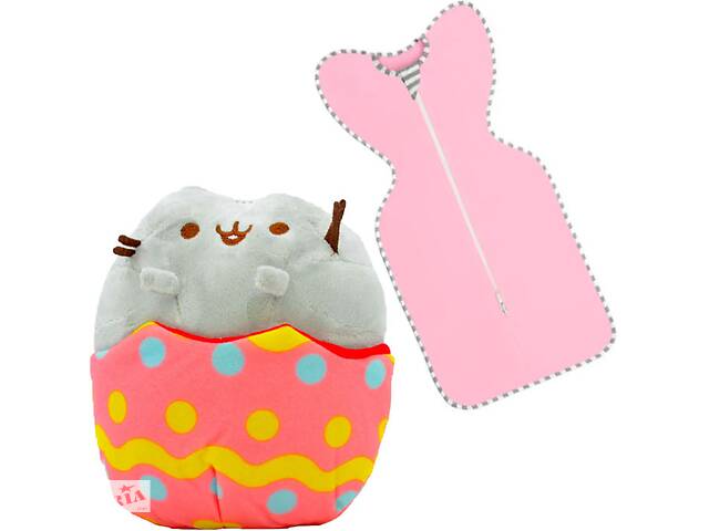 Мягкая игрушка кот в яйце Пушин кэт и Кокон для сна ребенка S&T 18х15 см 63 х 34 см Разноцветный (n-2019)