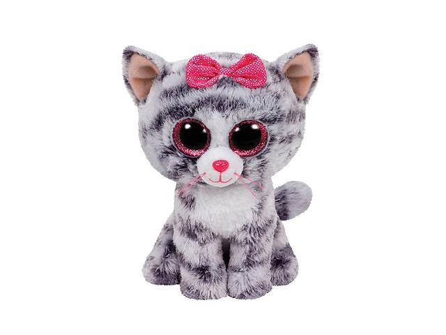 Мягкая игрушка Котенок TY Beanie Boo's 'Kiki' 25см 37075