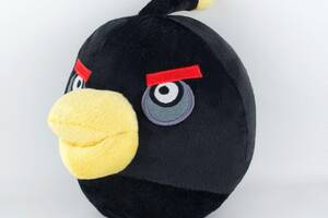 Мягкая игрушка Weber Toys Angry Birds Птица Бомб большая 28см (WT608)