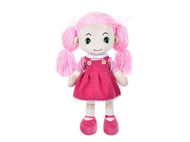 Мягконабивная детская кукла Bambi M5745UA 40 см Розовое платье