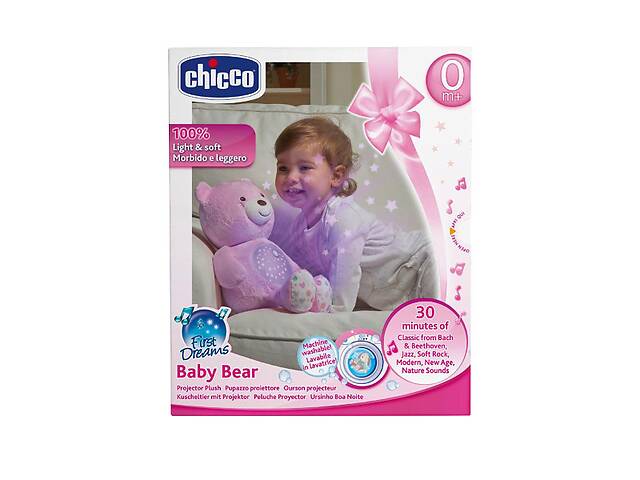 Мягкий ночник мишка Pink Chicco IR28610