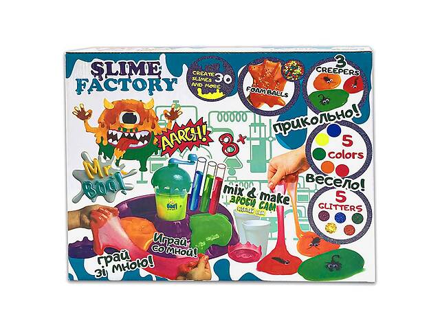 Набір для експериментів TM Mr.Boo Slime Factory 80012