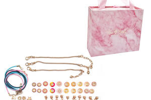 Набір для створення браслетів Pandora THE BEST GOLD(Pink) з підвісками
