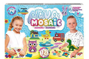 Набір креативної творчості 'Aqua Mosaic' AM-01-03, 12 кольорів бусинок