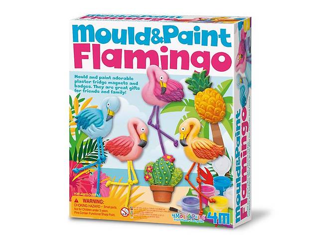 Набор для творчества 4M Магниты из гипса Фламинго (00-04736)