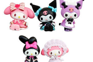 Набор фигурок The Coop Sanrio Kuromi My Melody Cinnamoroll 5 шт (20528)