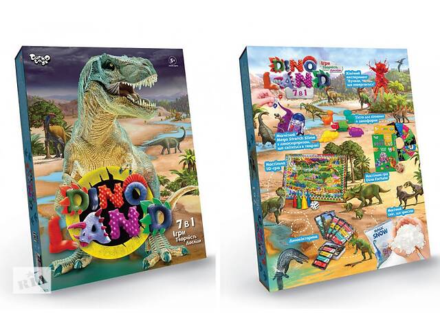 Набір творчої творчості 'Dino Land' DL-01-01U, 7 в 1