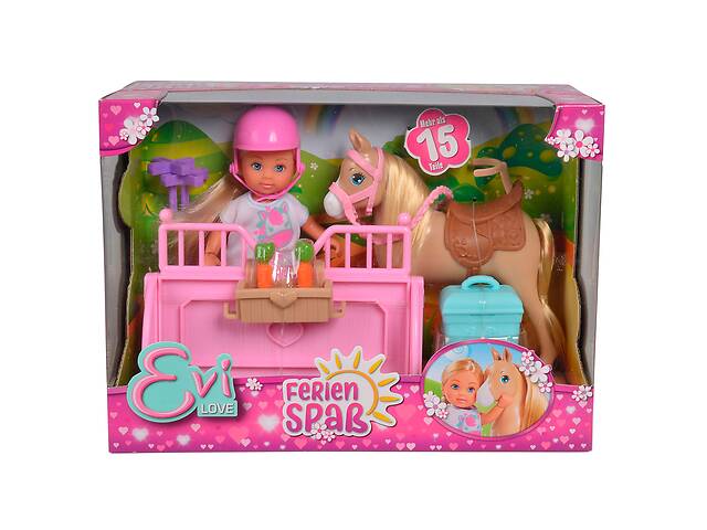 Набор кукольный Evi Love Holiday Конюшня с лошадкой Simba IG-OL185936