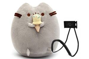 Набор Мягкая игрушка кот с мороженым Pusheen cat Серый + подарок (n-1044)