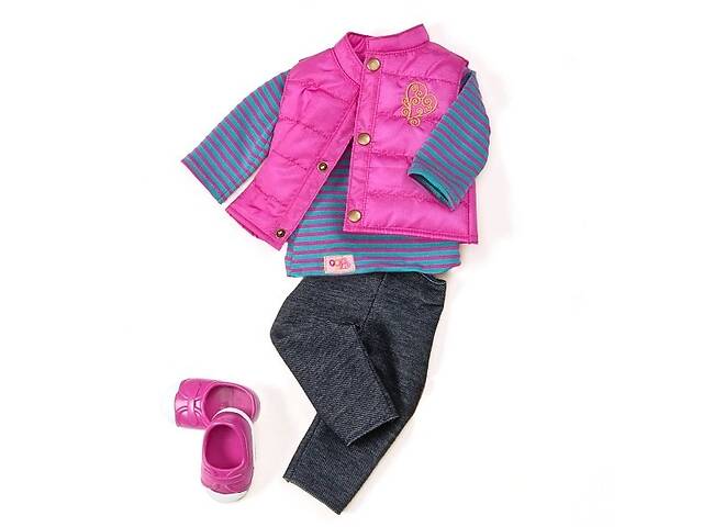 Набор одежды для кукол Our Generation Пушистый жилет (BD30018Z)