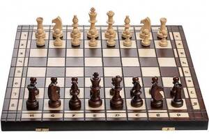 Набор шахматы шашки 2в1 деревянные комплект из натурального дерева 50х50 MADON (165)