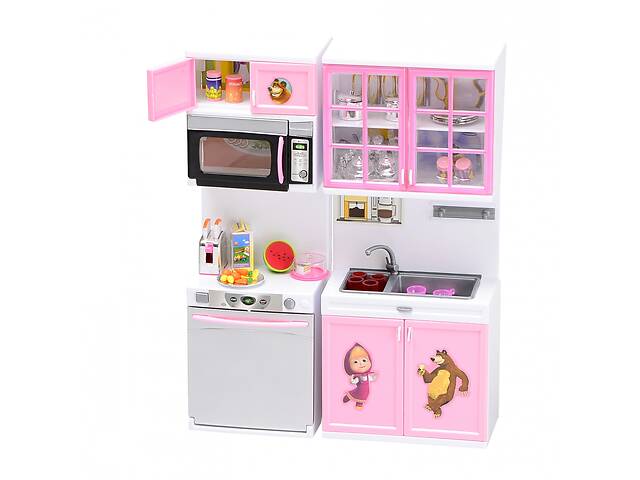 Набор для куклы Na-Na Кухня Маша и Медведь Розовый T51-020