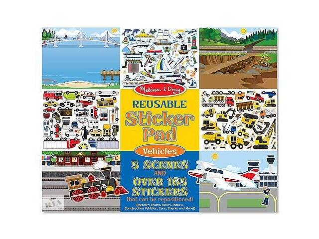 Наклейки объемные многоразовые Melissa & Doug Транспорт MD4199