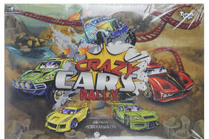 Настільна гра бродилка 'Crazy cars race' Hot Wheels гонки російською мовою, в коробці 2х25х36 см