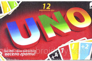 Настільна гра, економічна 'Uno', Enfant українською мовою, в коробці 3x15x27 см