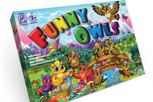 Настільна гра, ,гра-бродилка 'Funny Owls' українською мовою, в коробці 2х25х36 см