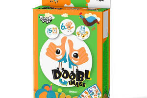 Настільна гра, розважальна, українськомовна, в коробці 13х9 см, 'Doobl Image mini'