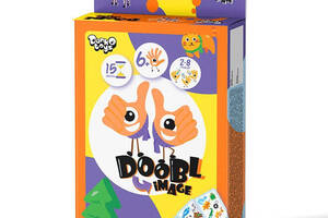 Настільна гра, розважальна, українськомовна, в коробці 13х9 см, 'Doobl Image mini'