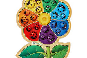 Настільна розвиваюча гра 'Квітка-семиквітка-2' Ubumblebees (ПСФ039) PSF039 сортер з картками
