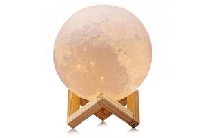 Настольная беспроводная лампа-ночник Луна 3D Moon Lights Lamp SBTR 15cм (ML-15)