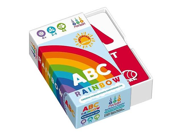 Настольная обучающая игра ABC rainbow Мальвы 360050 44 карточки