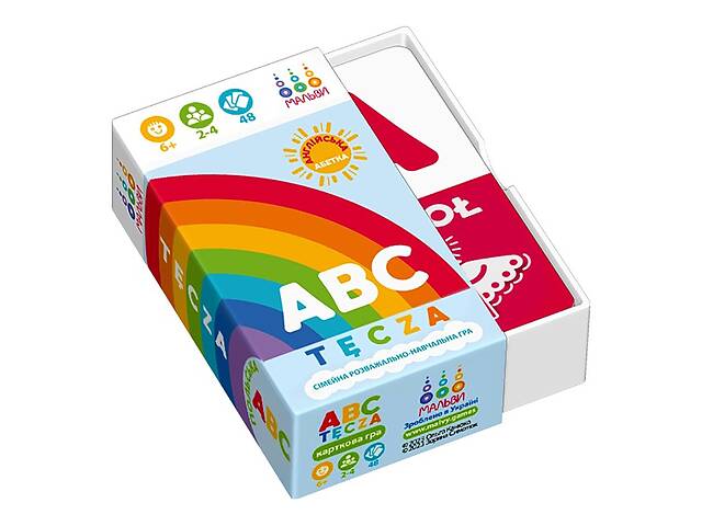 Настольная обучающая игра ABC tęcza Мальвы 360135 48 карточек