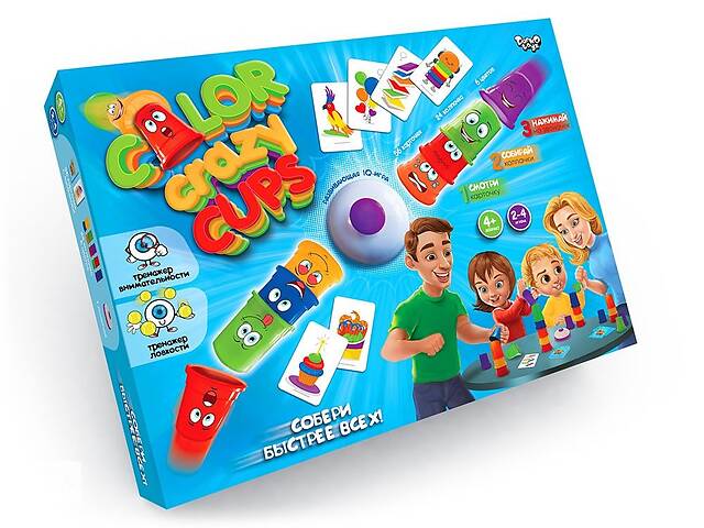 Настольная развлекательная игра Color Crazy Cups рус Dankotoys (CCC-01-01)