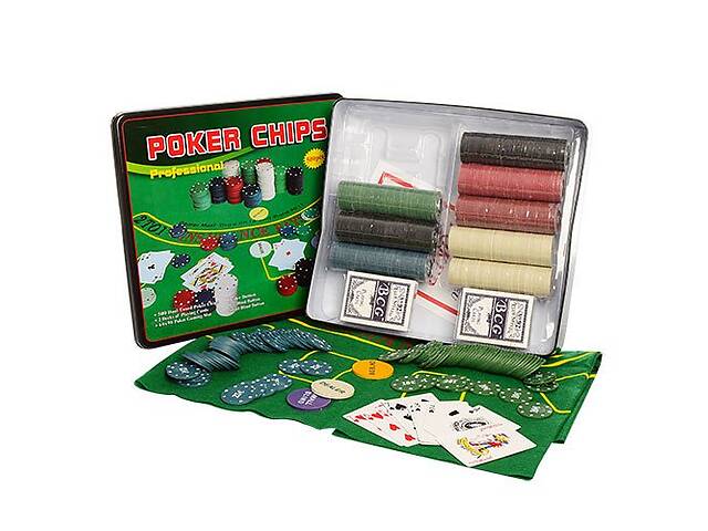 Настольная игра Bambi покер D25355 500 фишек